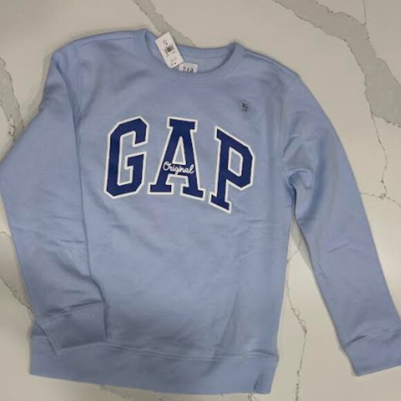 GAP Kids X Large (12) original sweatshirt light blue NEW - Picture 1 of 3
